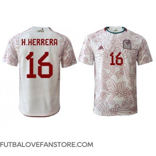 Mexiko Hector Herrera #16 Vonkajší futbalový dres MS 2022 Krátky Rukáv